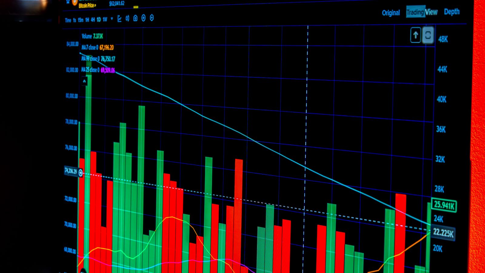 Live crypto market analytics in Premium Ai Qfs Wallet